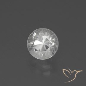 Zircão Branco Natural 2.63ct, Redondo, VVS-VS