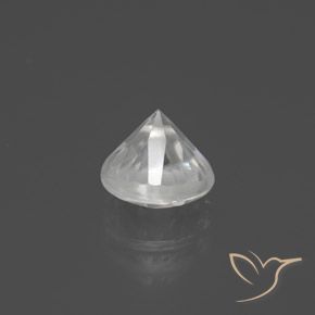 Zircão Branco Natural 2.63ct, Redondo, VVS-VS