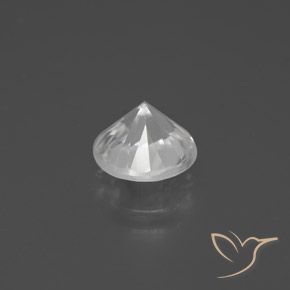 Zircão Branco Natural 2.39ct, Redondo, VVS-VS