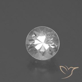 Zircão Branco Natural 2.26ct, Redondo, VVS-VS