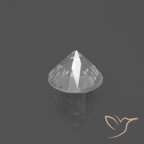 Zircão Branco Natural 2.26ct, Redondo, VVS-VS