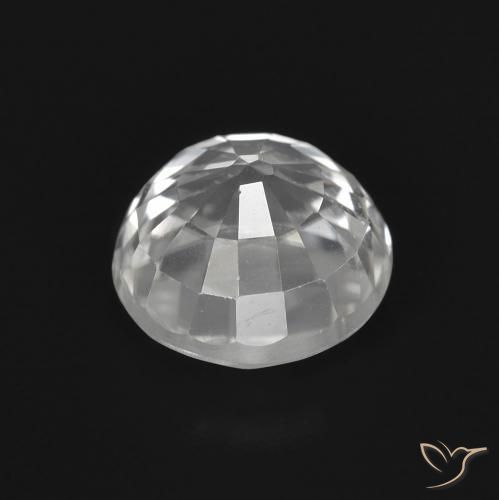 Zircão Branco claro Natural 2.89ct, Redondo, VS