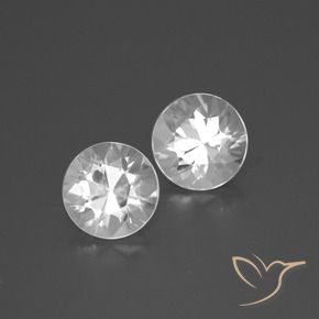 Pedras preciosas de Zircão Branco natural de 3.76 ct, Redondo, VVS-VS