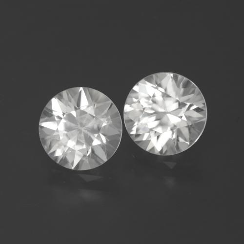 Pedras preciosas de Zircão Branco natural de 4.74 ct, Redondo, VS