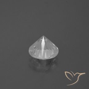 Zircão Branco Natural 2.58ct, Redondo, VVS-VS