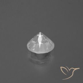 Zircão Branco Natural 2.56ct, Redondo, VS