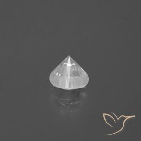 Zircão Branco Natural 1.76ct, Redondo, VVS-VS