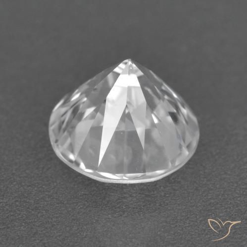 Zircão Branco Natural 2.12ct, Redondo, VS