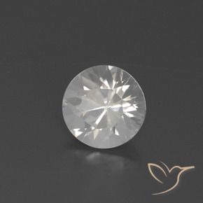 Zircão Branco Natural 2.19ct, Redondo, VVS