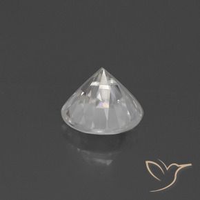 Zircão Branco Natural 2.19ct, Redondo, VVS