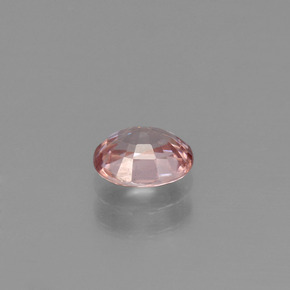 Zircão rosa natural 1,03ct, corte oval, VS
