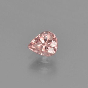 Zircão laranja natural 1,02ct, formato de pêra, VS