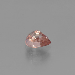 Zircão laranja natural 1,02ct, formato de pêra, VS