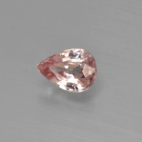 Zircão laranja natural 1,20ct, formato de pêra, VVS