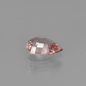 Zircão laranja natural 1,20ct, formato de pêra, VVS