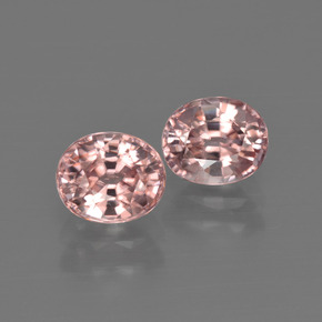 Pedras preciosas de zircão laranja natural de  ct, corte oval, VVS