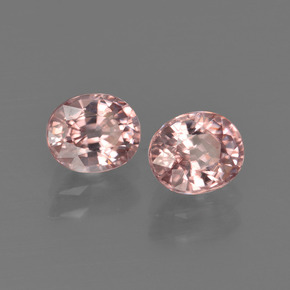 Pedras preciosas de zircão laranja natural de  ct, corte oval, VVS