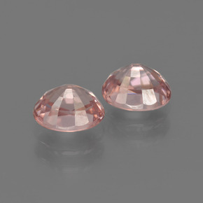 Pedras preciosas de zircão laranja natural de  ct, corte oval, VVS
