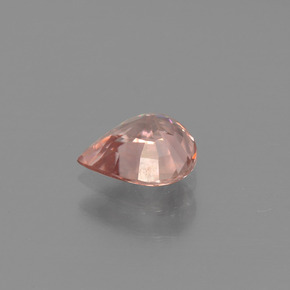 Zircão laranja natural 0,98ct, formato de pêra, VVS