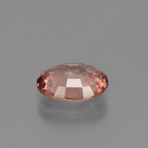 Zircão rosa natural 2,17ct, corte oval, VVS
