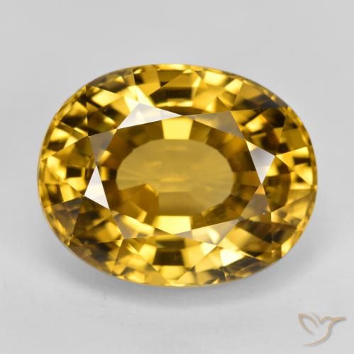 22.80ct Natural Ouro Zircão, oval, VVS