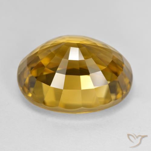 Zircão Ouro Natural 22.80ct, oval, VVS