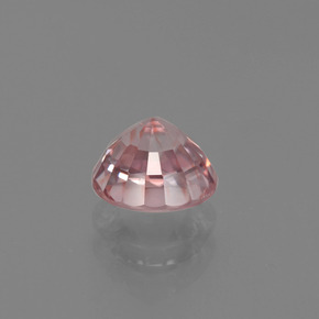 Zircão rosa natural 1,28ct, corte redondo, VVS-VS