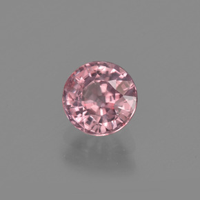 Zircão rosa natural 1,22ct, corte redondo, VVS-VS