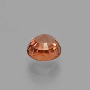 Zircão laranja natural 1,39ct, corte redondo, VS