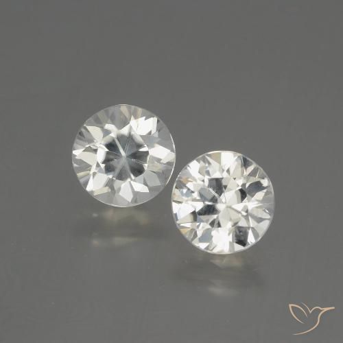 4.32ctw Natural branco quente Zircão, Redondo, VVS-VS
