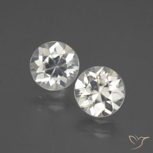 4.56ctw Natural branco quente Zircão, Redondo, VVS-VS