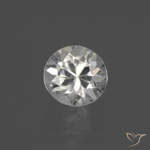 1.82ct Natural branco quente Zircão, Redondo, VVS-VS