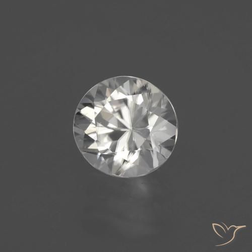 Zircão branco quente Natural 1.82ct, Redondo, VVS-VS
