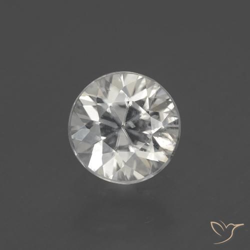 1.91ct Natural branco quente Zircão, Redondo, VS