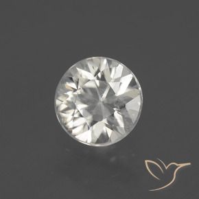 Zircão branco quente Natural 1.91ct, Redondo, VS