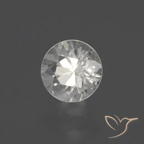 Zircão branco quente Natural 2.14ct, Redondo, VS