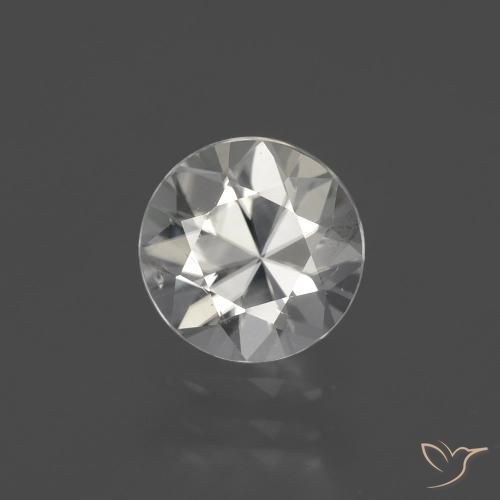 2.22ct Natural branco quente Zircão, Redondo, VS