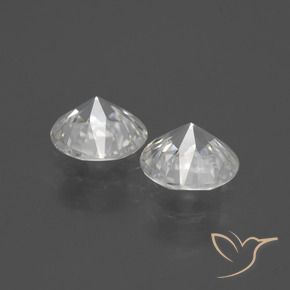 Pedras preciosas de Zircão branco quente natural de 3.64 ct, Redondo, VS
