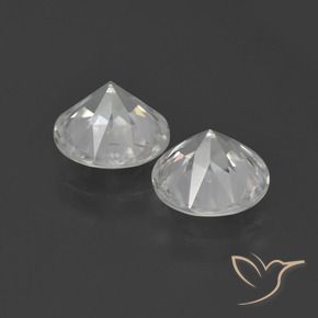 Pedras preciosas de Zircão branco quente natural de 4.73 ct, Redondo, VS