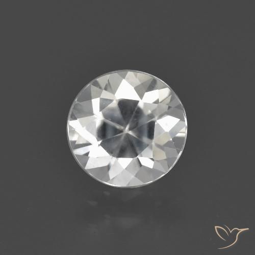 1.89ct Natural branco quente Zircão, Redondo, VVS-VS
