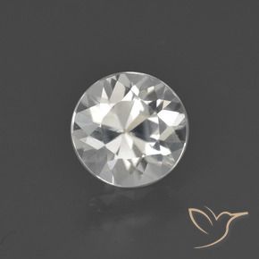 Zircão branco quente Natural 1.89ct, Redondo, VVS-VS