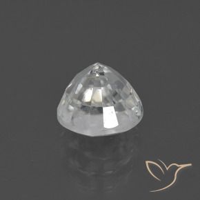 Zircão branco quente Natural 3,22ct, Corte Redondo, VS-SI