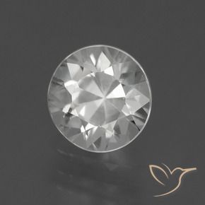 Zircão Branco claro Natural 1.80ct, Redondo, VS