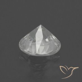 Zircão Branco claro Natural 1.80ct, Redondo, VS