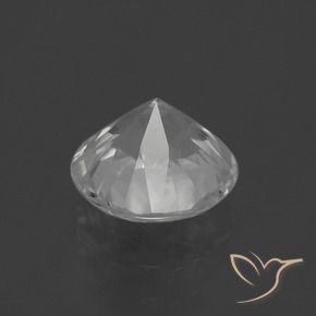Zircão Branco Natural 2.06ct, Redondo, VS