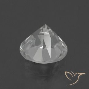 Zircão Branco Natural 2.29ct, Redondo, VS