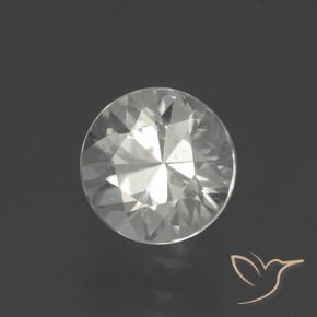Zircão branco quente Natural 1.61ct, Redondo, VS