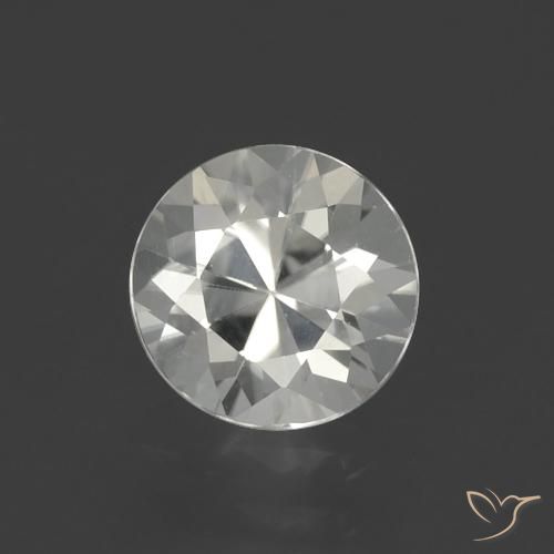 1.76ct Natural branco quente Zircão, Redondo, VVS