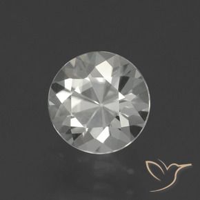 Zircão branco quente Natural 1.76ct, Redondo, VVS