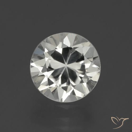 1.87ct Natural branco quente Zircão, Redondo, VVS-VS